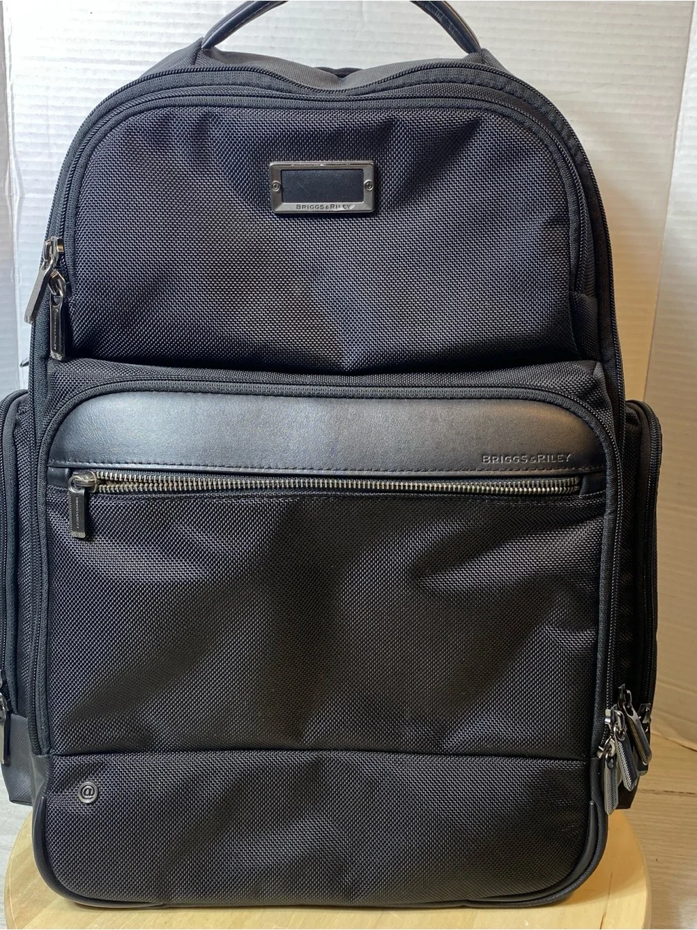 Briggs & Riley @work Large Cargo Backpack Black Laptop Travel Bag KP436-4 Clean